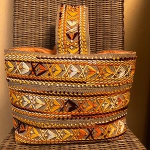 Burlap & Yarn 🧶 Purse